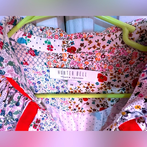 Hunter Bell Jasper Dress Patchwork Dress Size Medium - Picture 4 of 9